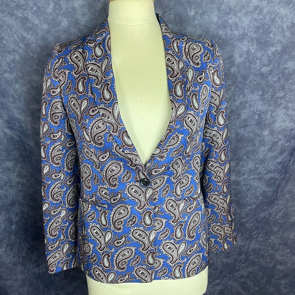 Banana Republic paisley blazer with button details - Picture 7 of 7